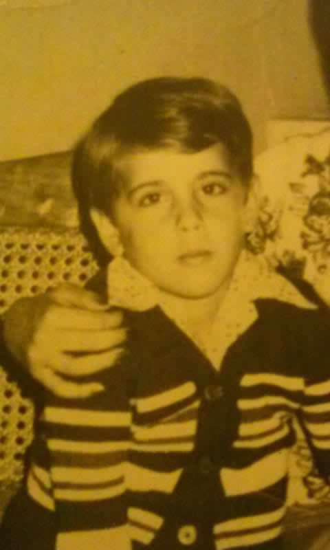 Carlos as a child in Cuba, 1980