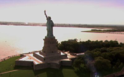Taking My Cousin’s Photo at the Statue of Liberty